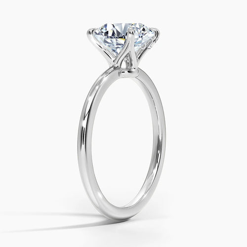 The Diana | Round Cut Moissanite Solitaire Engagement Ring